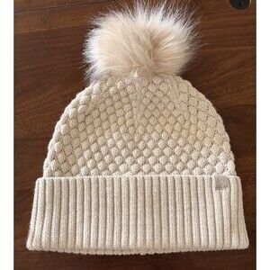 Lululemon Bubble Knit Pom Beanie Heathered Natural Ivory